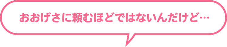 ちょこっとプラン おおげさに頼むほどではないんだけど…