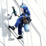 高所窓・ガラス清掃（ロープ作業）