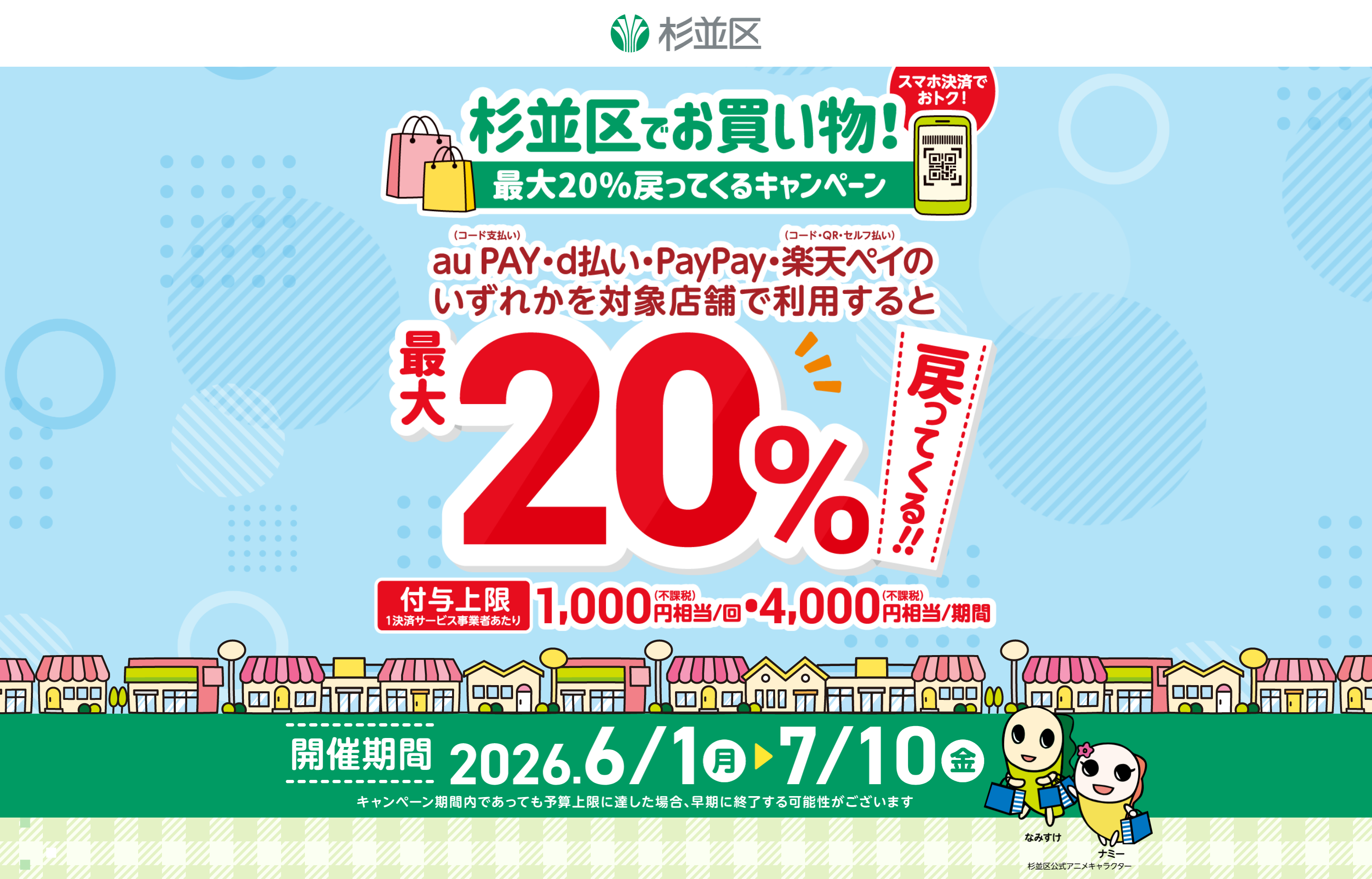 【予告】最大20%戻ってくるキャンペーンの対象店舗に選ばれました！