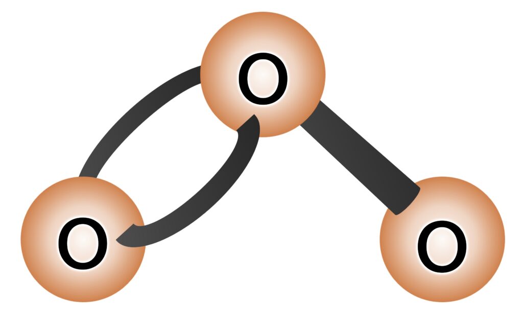 オゾンの分子構造