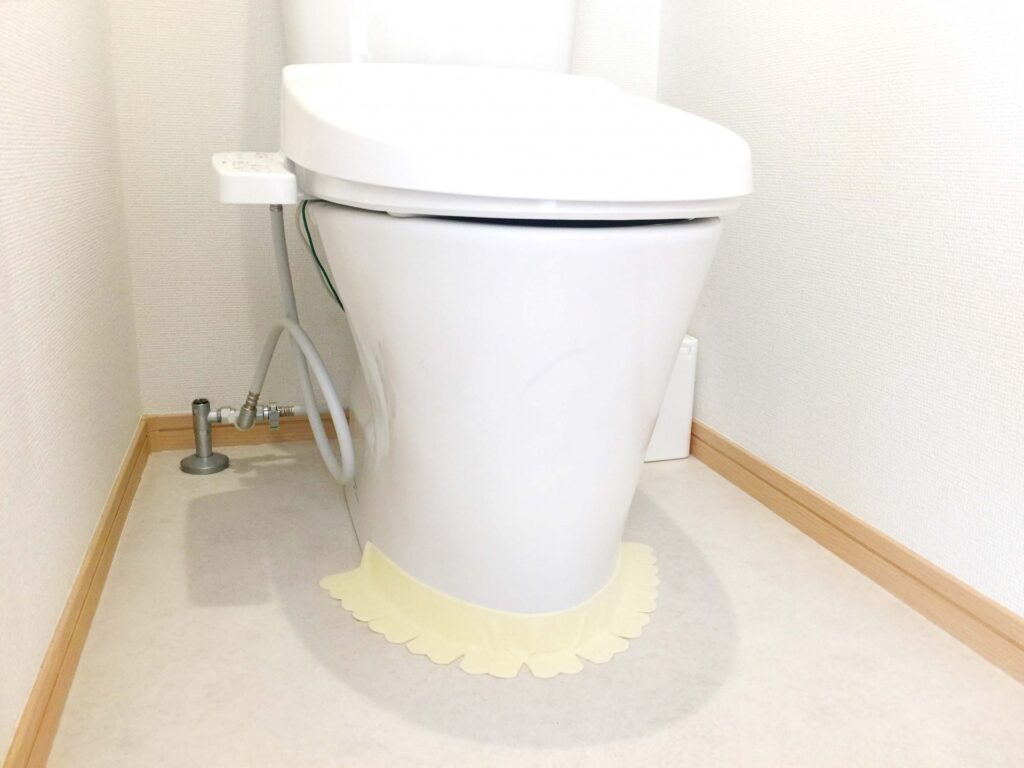 トイレの床と便器