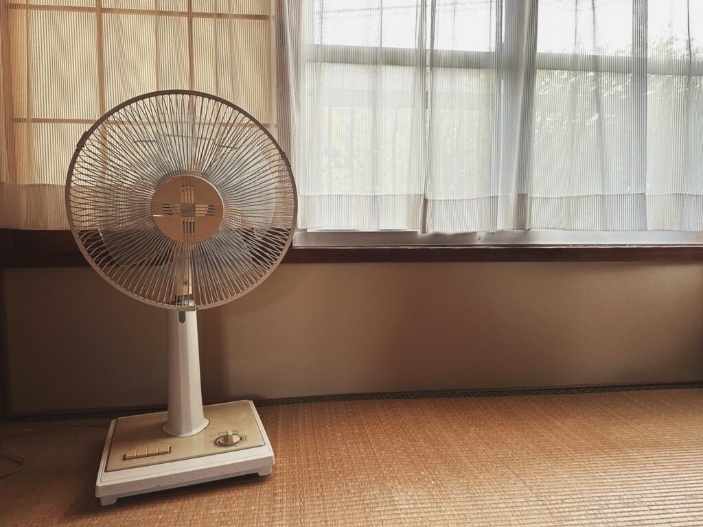 和室にある扇風機