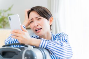 困る女性